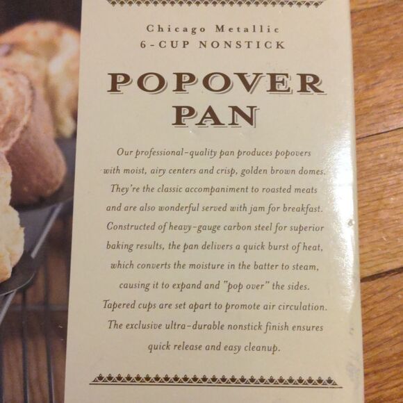 New Chicago metallic nonstick Popover Pan - Gray - Picture 2 of 4